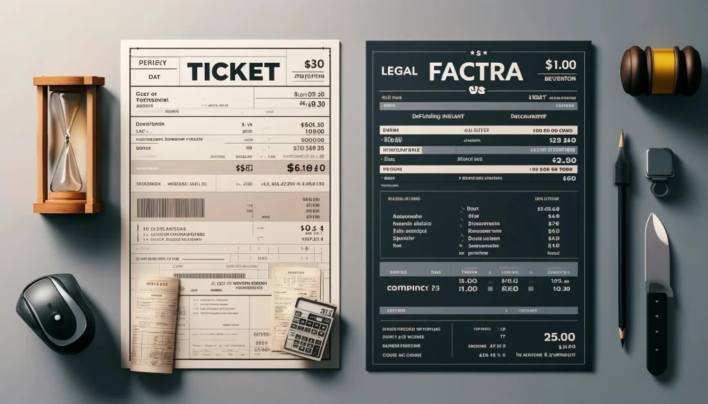 ticket y factura